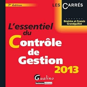 l'essentiel du contrôle de gestion (édition 2013)