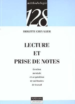 Image du vendeur pour Lecture et prise de notes mis en vente par Chapitre.com : livres et presse ancienne