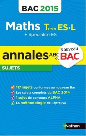 annales bac 2015 maths term es-l nc