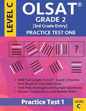 Seller image for Olsat Grade 2 (3rd Grade Entry) Level C: Practice Test One Gifted and Talented Prep Grade 2 for Otis Lennon School Ability Test (Paperback or Softback) for sale by BargainBookStores