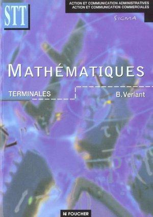Mathématiques, terminales STT