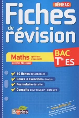 DEFIBAC ; FICHES DE REVISION : mathématiques ; terminale ES