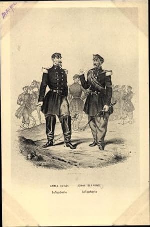 Ansichtskarte / Postkarte Schweizer Armee, Infanterie