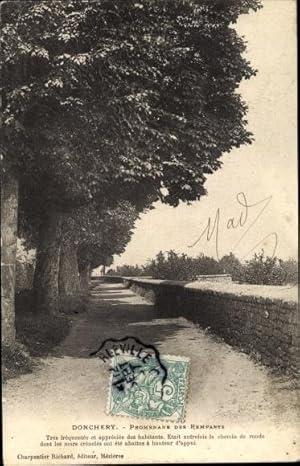 Bild des Verkufers fr Ansichtskarte / Postkarte Donchery Ardennes, Promenade des Remparts zum Verkauf von akpool GmbH