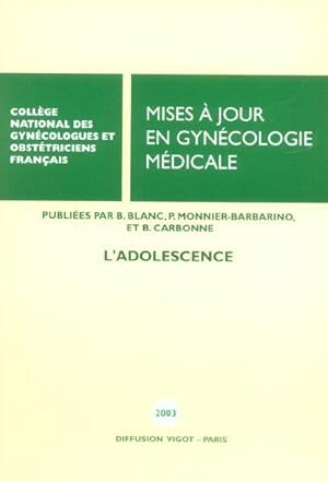 Image du vendeur pour L'adolescence mis en vente par Chapitre.com : livres et presse ancienne