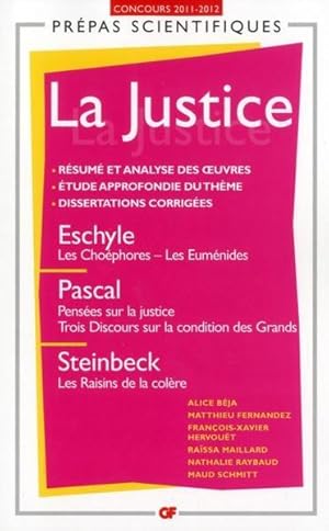 Seller image for la justice for sale by Chapitre.com : livres et presse ancienne