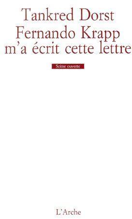 Fernando Krapp m'a écrit cette lettre