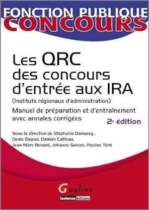 Les QRC des concours d'entrée aux IRA, Instituts régionaux d'administration