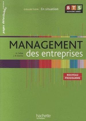 management des entreprises ; BTS 2e année ; livre de l'élève