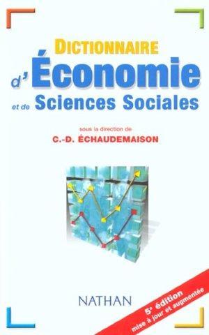 Image du vendeur pour Dictionnaire d'conomie et de sciences sociales mis en vente par Chapitre.com : livres et presse ancienne