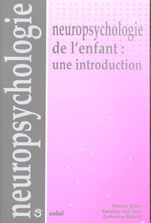 Neuropsychologie de l'enfant