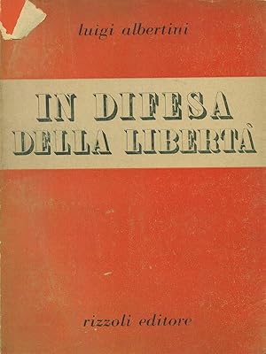 Seller image for Una difesa della liberta' for sale by Librodifaccia