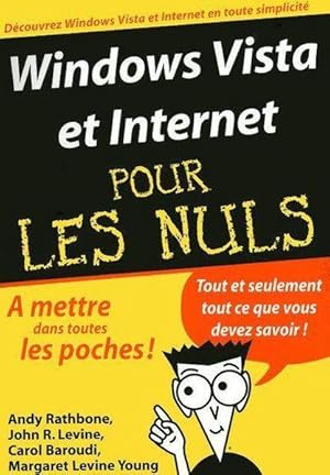 Windows Vista et Internet. à mettre dans toutes les poches !