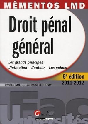 droit pénal général ; édition 2011-2012