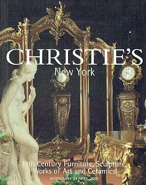 Christies April 2002 19th Century Furniture, Sculpture, WOA & Ceramics