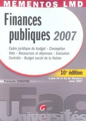 Finances publiques 2007