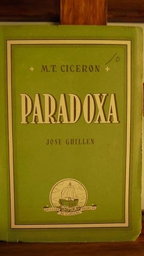 Seller image for PARADOXA AD MARCUM BRUTUM for sale by LIBRERA ROBESPIERRE
