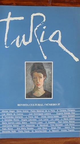 Seller image for TURIA. REVISTA CULTURAL. N 37. Junio 1996 for sale by LIBRERA ROBESPIERRE