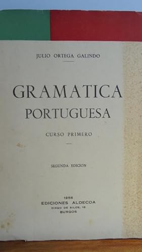 Imagen del vendedor de GRAMTICA PORTUGUESA. Curso Primero a la venta por LIBRERA ROBESPIERRE