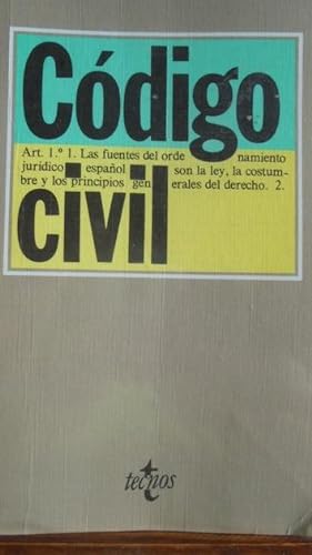 Image du vendeur pour CDIGO CIVIL mis en vente par LIBRERA ROBESPIERRE