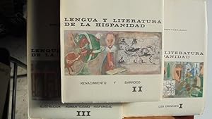 Seller image for LENGUA Y LITERATURA DE LA HISPANIDAD en textos pedaggicos (Para su enseanza en Espaa, Amrica y Filipinas). (Tomos I, II y III) for sale by LIBRERA ROBESPIERRE
