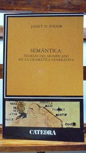 Imagen del vendedor de SEMNTICA. Teoras del significado en la gramtica generativa a la venta por LIBRERA ROBESPIERRE