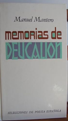Imagen del vendedor de MEMORIAS DE DEUCALIN a la venta por LIBRERA ROBESPIERRE