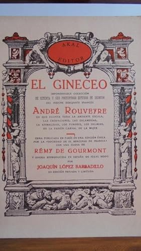 Seller image for EL GINECEO for sale by LIBRERA ROBESPIERRE