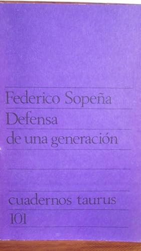 Seller image for DEFENSA DE UNA GENERACIN for sale by LIBRERA ROBESPIERRE