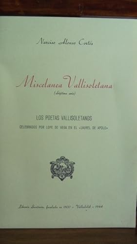 Bild des Verkufers fr MISCELANEA VALLISOLETANA zum Verkauf von LIBRERA ROBESPIERRE