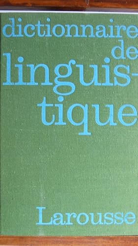 Bild des Verkufers fr DICTIONNAIRE DE LINGUISTIQUE zum Verkauf von LIBRERA ROBESPIERRE