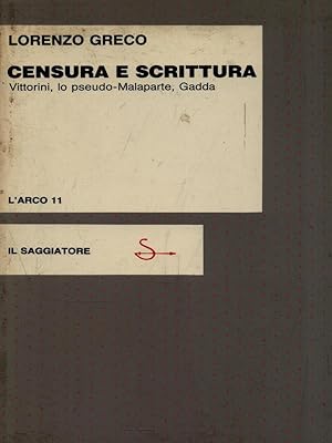 Bild des Verkufers fr Censura e scrittura zum Verkauf von Librodifaccia
