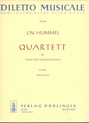 Quartett für Violine, Viola, Violoncell und Klavier. Op. posth.