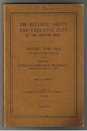 The Botanical Society and Exchange Club of The British Isles. Reports. 1933- 1944.
