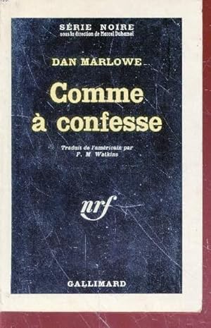 Seller image for Comme  confesse collection srie noire n775 for sale by Le-Livre