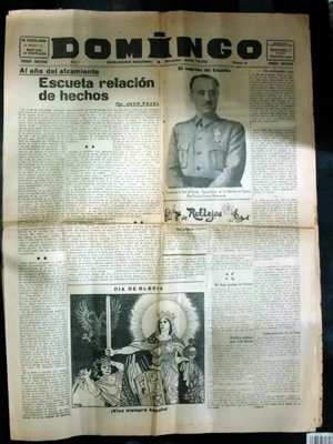 DOMINGO - SEMANARIO NACIONAL. Nº 22. SAN SEBASTIAN - MADRID, 1937.