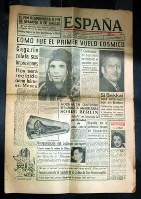 DIARIO ESPAÑA - TANGER ABRIL 1961. AÑO XXIV - Nº 7704.