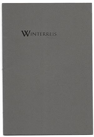 Imagen del vendedor de Winterreis [Signed copy] a la venta por The Bookshop at Beech Cottage