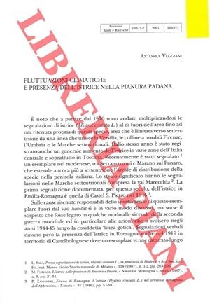 Fluttuazioni climatiche e presenza dell'istrice nella Pianura Padana.