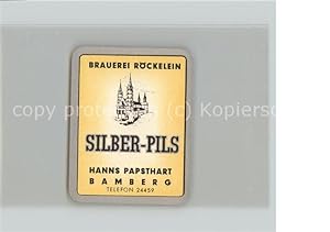 Bild des Verkufers fr Postkarte Carte Postale Bamberg Brauerei Rckelein Silber-Pils zum Verkauf von Versandhandel Boeger