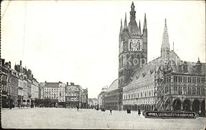 Bild des Verkufers fr Postkarte Carte Postale Ypres Ypern West Vlaanderen Les Halles la Grand Place Feldpost zum Verkauf von Versandhandel Boeger