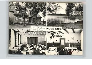 Postkarte Carte Postale Kolberg Gaststätte Alter Dorfkrug x