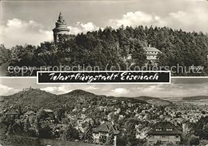 Postkarte Carte Postale Eisenach Thüringen Burschenschaftsdenkmal Panorama