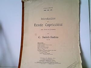 Introduction et Rondo Capriccioso pour Violon et Orchestre par C. Saint-Saens. Op. 28: Piano et C...