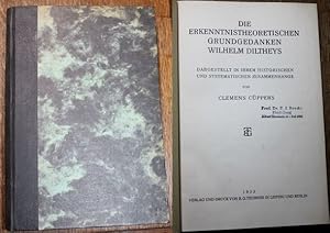 Bild des Verkufers fr Die erkenntnistheoretischen Grundgedanken Wilhelm Diltheys dargestellt in ihrem historischen und systematischen Zusammenhange; Wilhelm Diltheys Geschichtliche Lebensphilosophie Mit einem Anhang Eine Kantdarstellung Diltheys; Dilthey Eine Einfhrung in seine Philosophie von Otto Friedrich Bollnow zum Verkauf von Antiquariat im OPUS, Silvia Morch-Israel