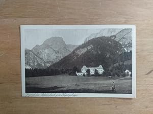 Ansichtskarte - Schloss / Jagdschloss Blühnbach gegen das Hagengebirge
