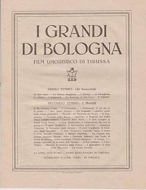 I GRANDI DI BOLOGNA (film umoristico di TIBUSSA) SENZA DATA MA CIRCA ANNI 20-30, Bologna, Tipogra...