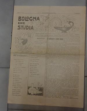 BOLOGNA CHE STUDIA, giornale goliardico come si deve, Numero 2 anno secondo del 1919, Bologna, Ti...