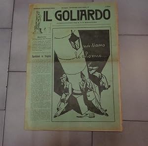IL GOLIARDO, pubblicazione del G.U.F, bolognese - numero straordinario del CARNEVALE 1932 - SOVRA...