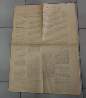 BATTAGLIA BIZANTINA, si pubblica una volta la settimana - ANNO TERZO. numero 5 del 6 FEBBRAIO 188...